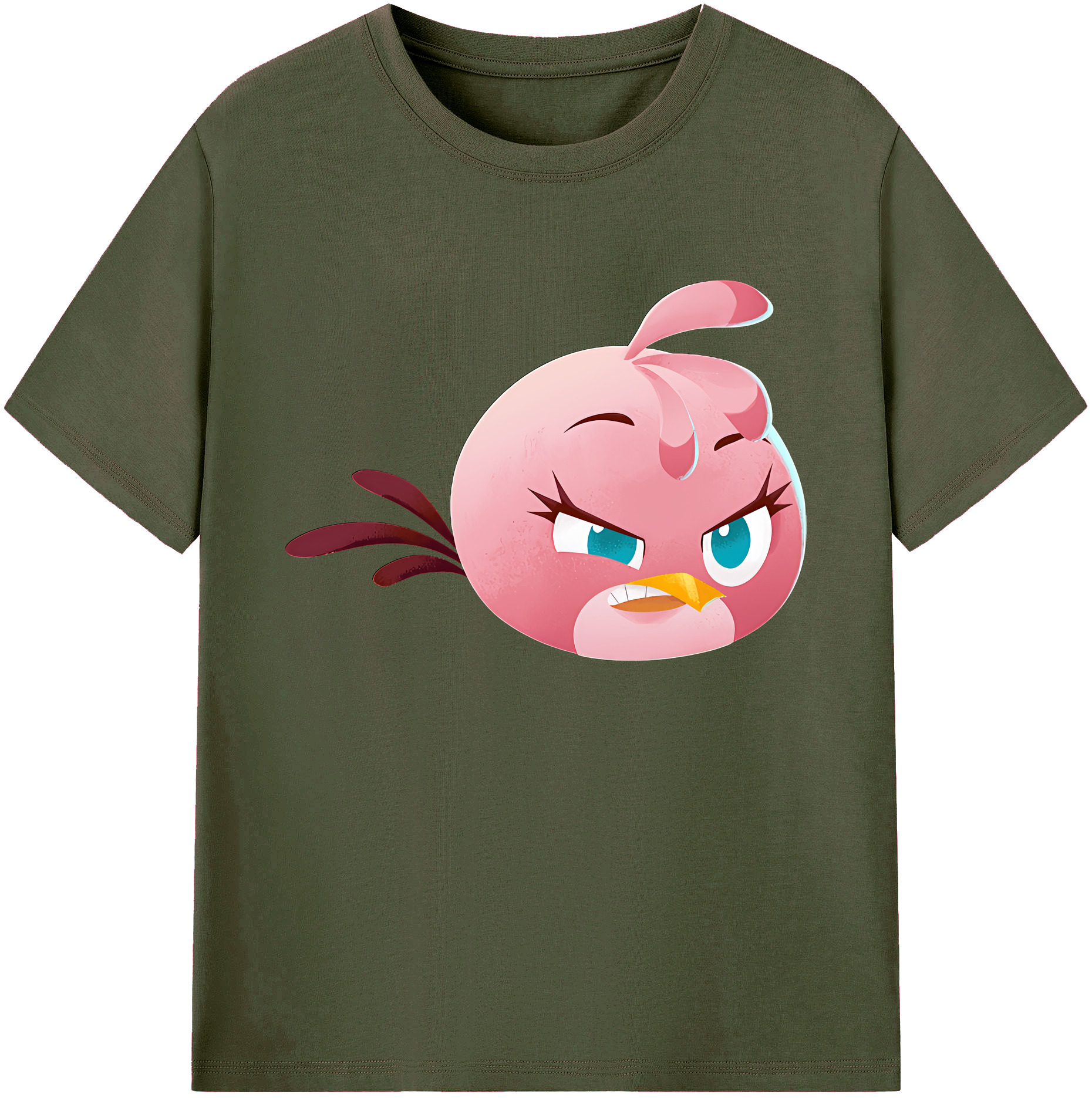 （画像用） Angry Birds アングリーバード 綿100％ メンズ半袖Tシャツ｜肌触りやわらか＆通気性